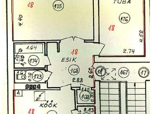 Saaremaa vald Kõljala 18, 2 tuba, 3. korrus, 3 korrust, 54.8 m²