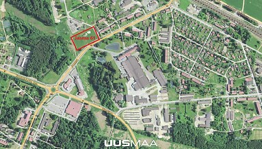 Продаётся участок земли, промышленная земля, земля под офисные здания, Jaama tn 61, Põlva linn, 120 000 €