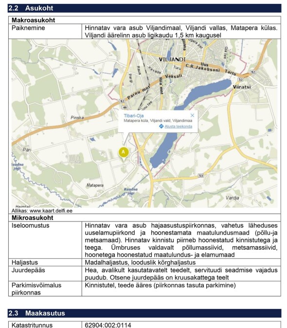 Müüa maatükk, maatulundusmaa - Matapera, Viljandi vald, Viljandimaa -  Kinnisvaraportaal 