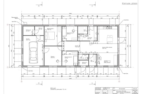 Müüa maja, 3 magamistuba Allika, Saue vald, Harjumaa